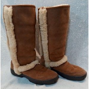 UGG SUNBURST TALL MID CALF BOOT SIZE WOMEN'S 7 CHESNUT 5218